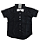 Camisa Social Preta com Gravata P (2-3  Anos) - Imagem 1