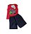 Conjunto Camiseta Vermelho Surf Alemara Shorts Moletinho Tam.2 - Imagem 1
