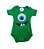 Body Temático Mike Monstros SA Verde Tam.P - Imagem 1