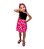 Vestido Bolas (Poá) Pink em Algodão Tam.1 - Imagem 1
