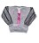 Blusa Moletom com Silk e Sextavado Manga com Tule Tam.14 - Imagem 1