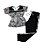 Conjunto Preto e Branco Tam.8-10 - Imagem 1