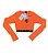 Crooped Blogueira Laranja Neon Lanfel It Girl Tam.10 - Imagem 1