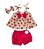 Conjunto Batinha Ursinha com Shorts + Laço de Cabelo Tam.1-2 Anos - Imagem 2