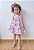 Vestido Blogueirinha Estampa com Rosas + Laço de Cabelo Tam.2-3 Anos - Imagem 1