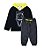 Conjunto Infantil Meia Estacao Menino C/Capuz Dino Brilha no Escuro Preto 470- Keki Boys - 6 - Imagem 1