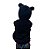 Casaco Infantil Pelucia Canguru Teddy Preto Tam.6 Anos - Imagem 2