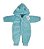 Macacão Inverno Teddy Azul com Orelhinhas Tam.M (1-3 Meses) - Imagem 1