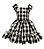Vestido Xadrez Preto e Branco Tam.2-3  Anos - Imagem 1