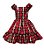 Vestido Xadrez Vermelho e Preto Tam.4-5  Anos - Imagem 1