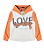 Conjunto Infantil Love  Saia Laranja Com Capuz Tam.2 - Imagem 3