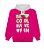 Conjunto Infantil Moletom Be Cool Rosa Capuz e Ziper Tam.8 - Imagem 3