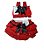 Conjunto Bunda Rica Vermelho Poá Tam.P - Imagem 1