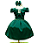 Vestido Luxo Pop Colors Verde Escuro Tam.4 a 10 Anos - Imagem 5