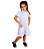 Vestido Polo Infantil Branco Tam.4-5 Anos - Imagem 1