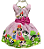 Vestido Luxo Temático Meninas Super Poderosas Tam.M (4-5 Anos) - Imagem 2