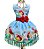 Vestido Luxo Temático Ariel G Tam.G(6-7 Anos) - Imagem 2