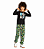 Conjunto Infantil Meia Estação Masculino Roarr Preto Tam.8 - Imagem 1
