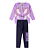 Conjunto Infantil Meia Estação Unicórnio Legging Jeans Tam.12 - Imagem 2