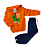 Conjunto Moletom Peluciado T-Rex Laranja Tam.6 - Imagem 1