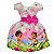 Vestido Luxo Temático Moana Bebê E Tam.P (2-3 Anos) - Imagem 1