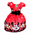 Vestido Luxo Temático Minnie Vermelha E Tam.G (6-7 Anos) - Imagem 1