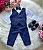 Conjunto Social Encanto Edu Colete Alfaiataria Azul Marinho - Imagem 1