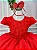 Vestido Luxo Encanto Pérola Vermelho - Imagem 3
