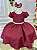 Vestido Luxo Encanto Pérola Marsala - Imagem 1