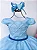 Vestido Luxo Encanto Pérola Azul Celeste - Imagem 3