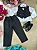 Conjunto Social Encanto Oxford Colete Preto - Imagem 3