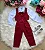 Conjunto Social Encanto Oxford Colete Marsala - Imagem 1