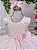 Vestido Luxo Encanto Kau Laços Rosa - Imagem 3