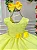 Vestido Luxo Encanto Kau Laços Amarelo - Imagem 3