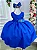 Vestido Luxo Encanto Kau Laços Azul Royal - Imagem 1