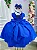 Vestido Luxo Encanto Kau Laços Azul Royal - Imagem 2