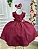 Vestido Luxo Encanto Kau Laços Marsala - Imagem 4