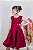 Vestido Luxo Encanto Kau Laços Marsala - Imagem 2