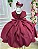 Vestido Luxo Encanto Kau Laços Marsala - Imagem 5