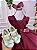 Vestido Luxo Encanto Kau Laços Marsala - Imagem 8