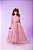 Vestido Luxo Encanto Longo Rosa Chá - Imagem 1