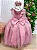 Vestido Luxo Encanto Longo Rosa Chá - Imagem 4