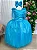 Vestido Luxo Encanto Longo Azul Tiffany - Imagem 4
