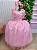 Vestido Luxo Encanto Longo Rosa Bebê - Imagem 4