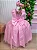 Vestido Luxo Encanto Longo Rosa Bebê - Imagem 5