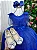 Vestido Luxo Encanto Longo Azul Royal - Imagem 6