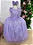 Vestido Luxo Encanto Longo Lilás - Imagem 3