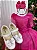Vestido Luxo Encanto Longo Rosa Pink - Imagem 7