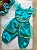 Fantasia Princesa Jasmine Odalisca Verde Tiffany - Imagem 4