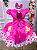 Vestido Luxo Barbie Cinto Laço Pink Tam.12 - Imagem 3